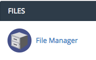 Screenshot of File manager under files
